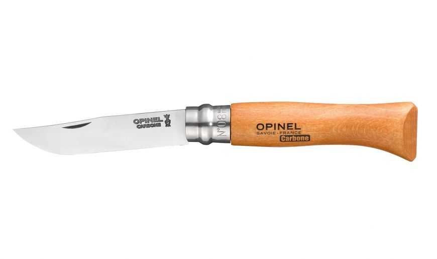 Нож складной Opinel №8 VRN Carbon Tradition, сталь AFNOR XC90 Carbon Steel, рукоять бук, 113080 от Ножиков