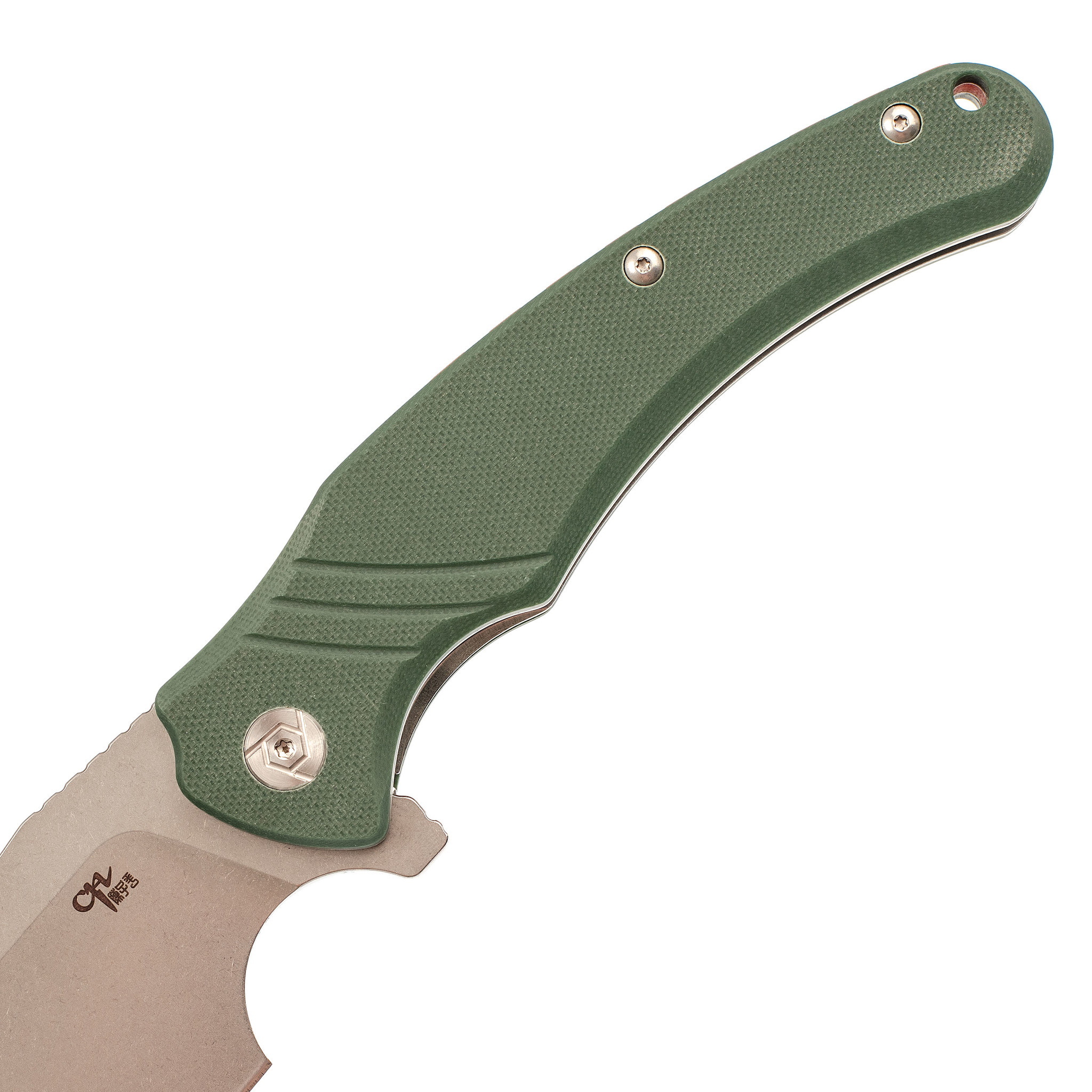 Складной нож CH3531 сталь D2, зеленый - фото 3