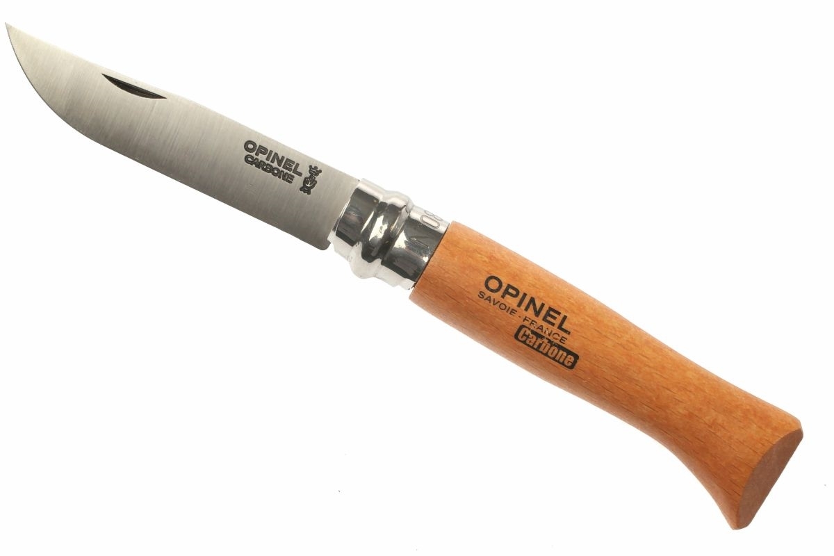 Нож складной Opinel №8 VRN Carbon Tradition, сталь AFNOR XC90 Carbon Steel, рукоять бук, 113080 от Ножиков