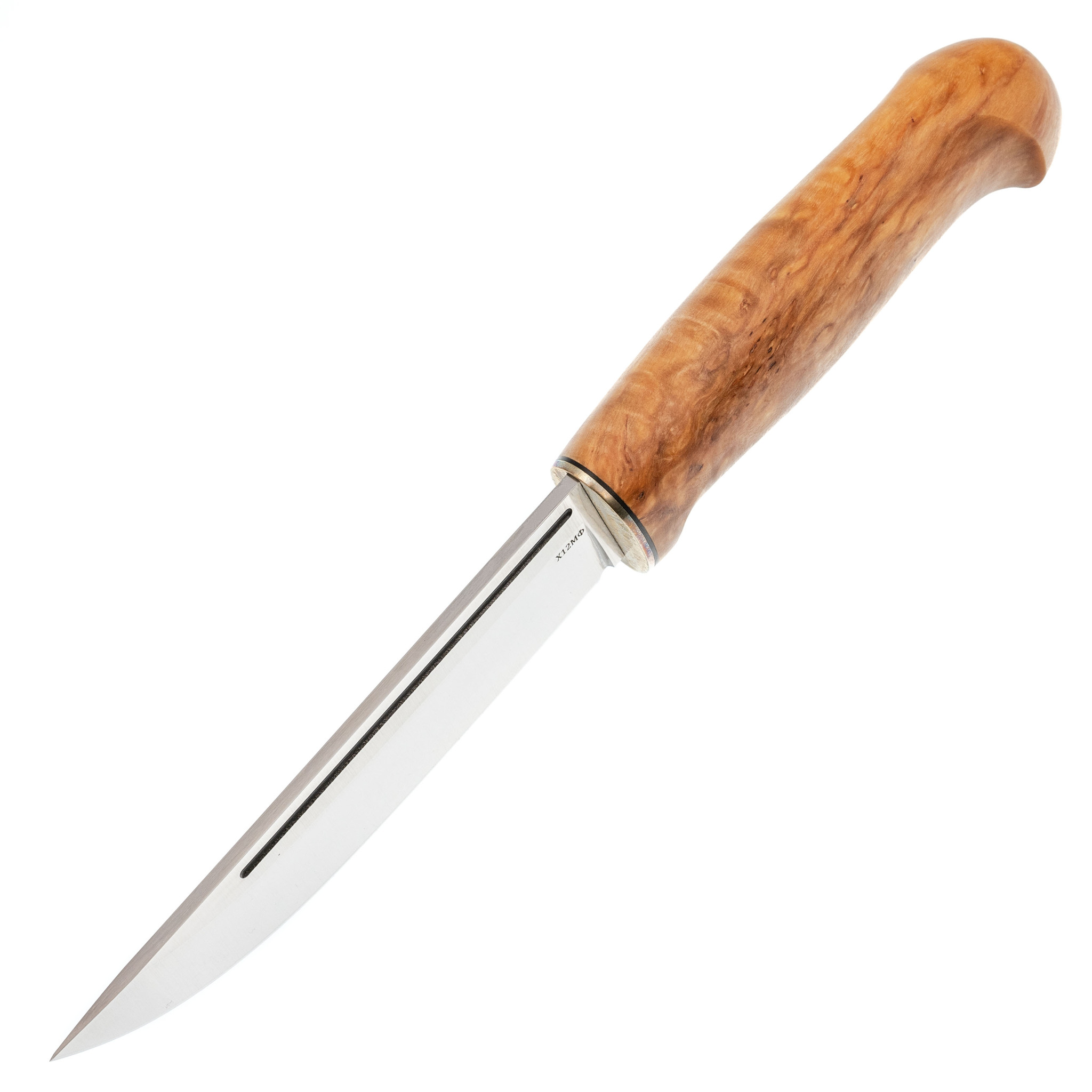 Нож Барбус, сталь Х12Ф1, карельская береза - фото 2