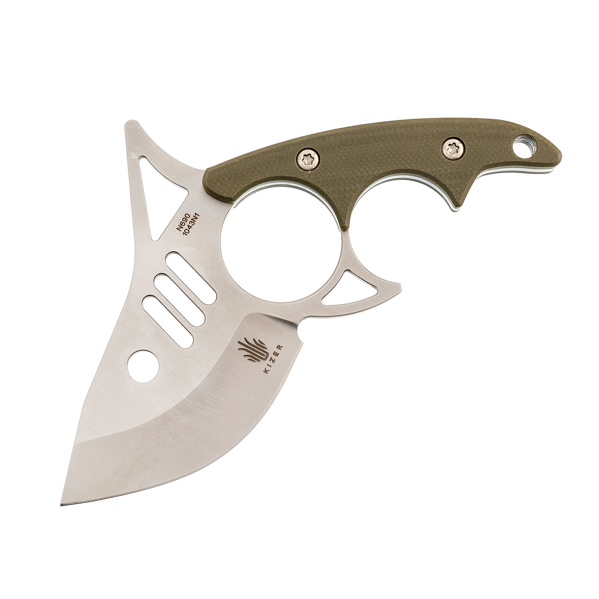 Нож Kizer Shark Tooth, сталь N690, рукоять G10