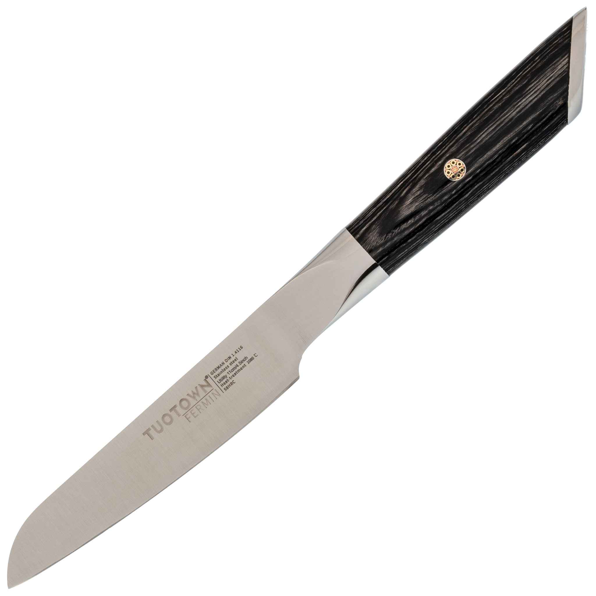 Кухонный нож универсальный, Tuotown серия Fermin, сталь 1.4116, рукоять дерево нож кухонный доляна salomon универсальный лезвие 12 5 см