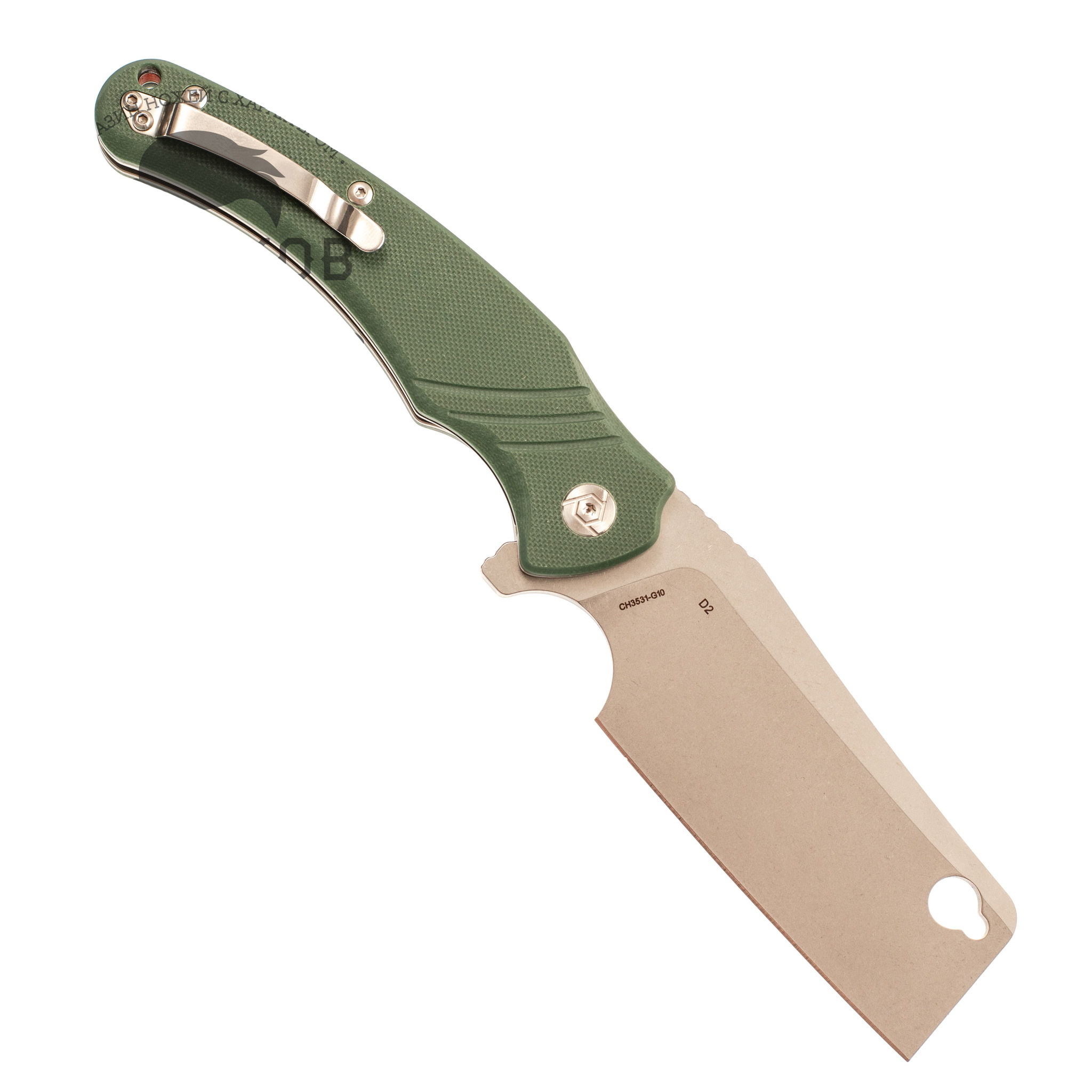 Складной нож CH3531 сталь D2, зеленый от Ножиков