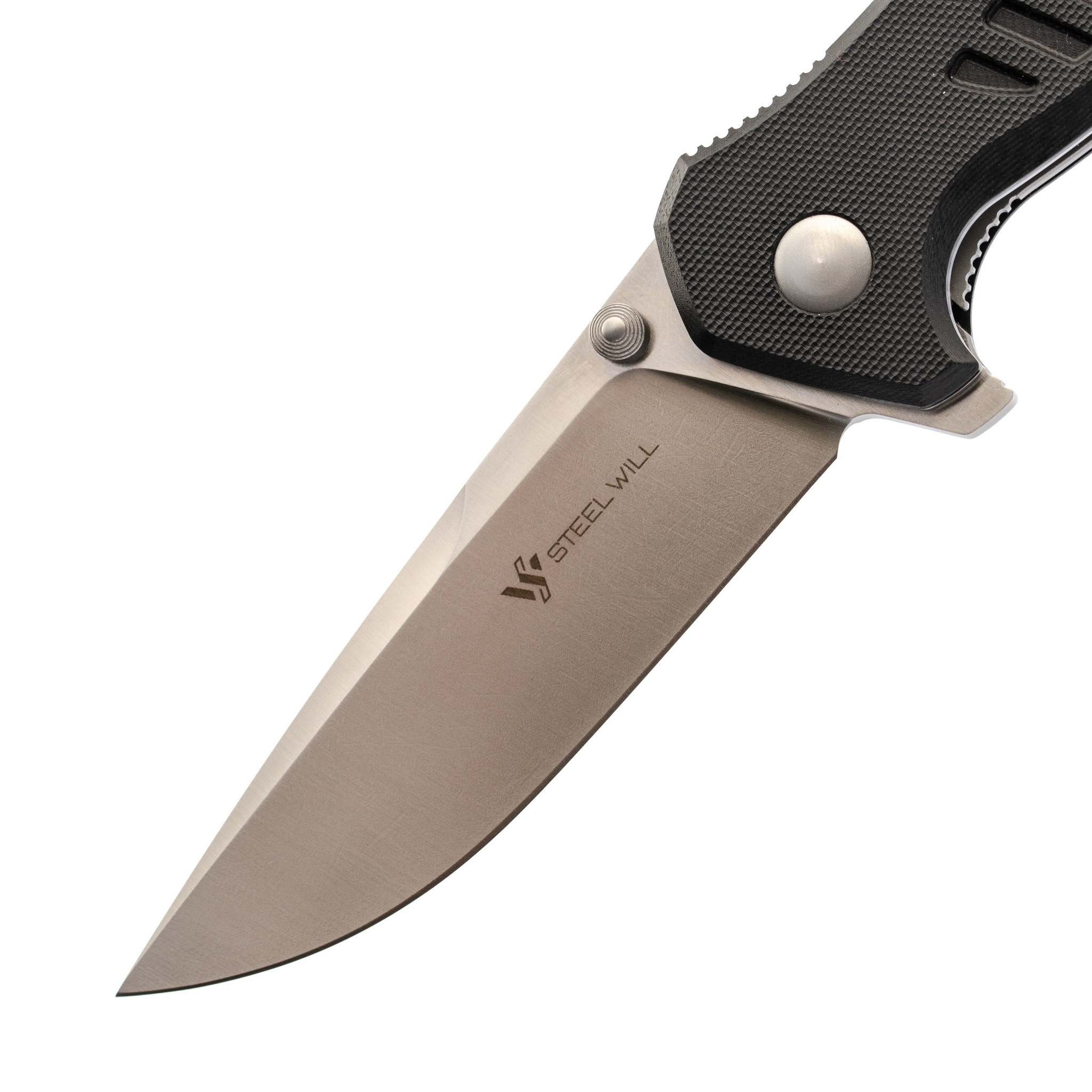 Складной нож Barghest Mini Steel Will, сталь D2 Satin, рукоять Black G10 от Ножиков