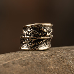 Фото Бусина для темляка Травинка, мельхиор