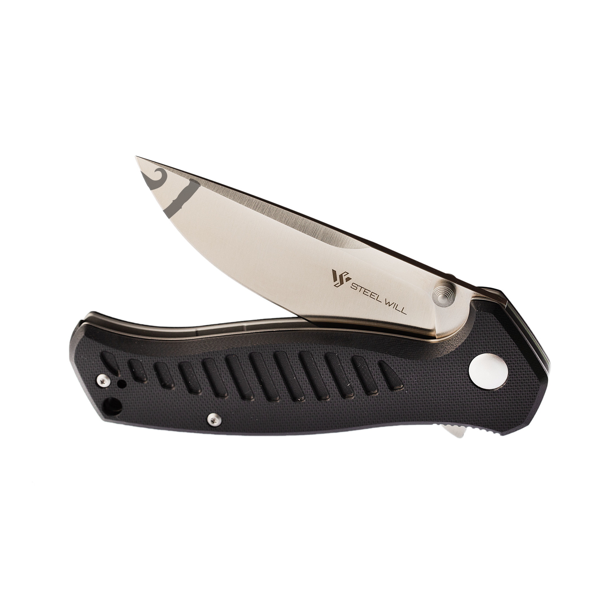 Складной нож Barghest Mini Steel Will, сталь D2 Satin, рукоять Black G10 - фото 7