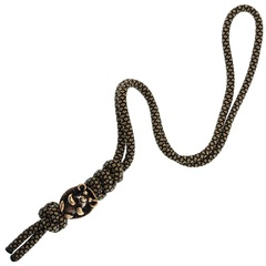 Фото Темляк большой олива с бусиной 