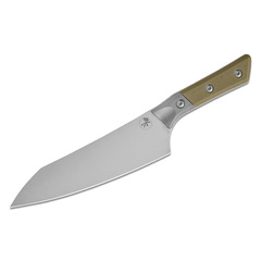 Фото Нож кухонный Шеф Microtech Chef's Knife, сталь M390MK, рукоять G10, оливковый