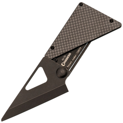 Фото Складной нож Daggerr Cardknife blackwash сталь VG-10, рукоять Black Ti/Carbon Fiber