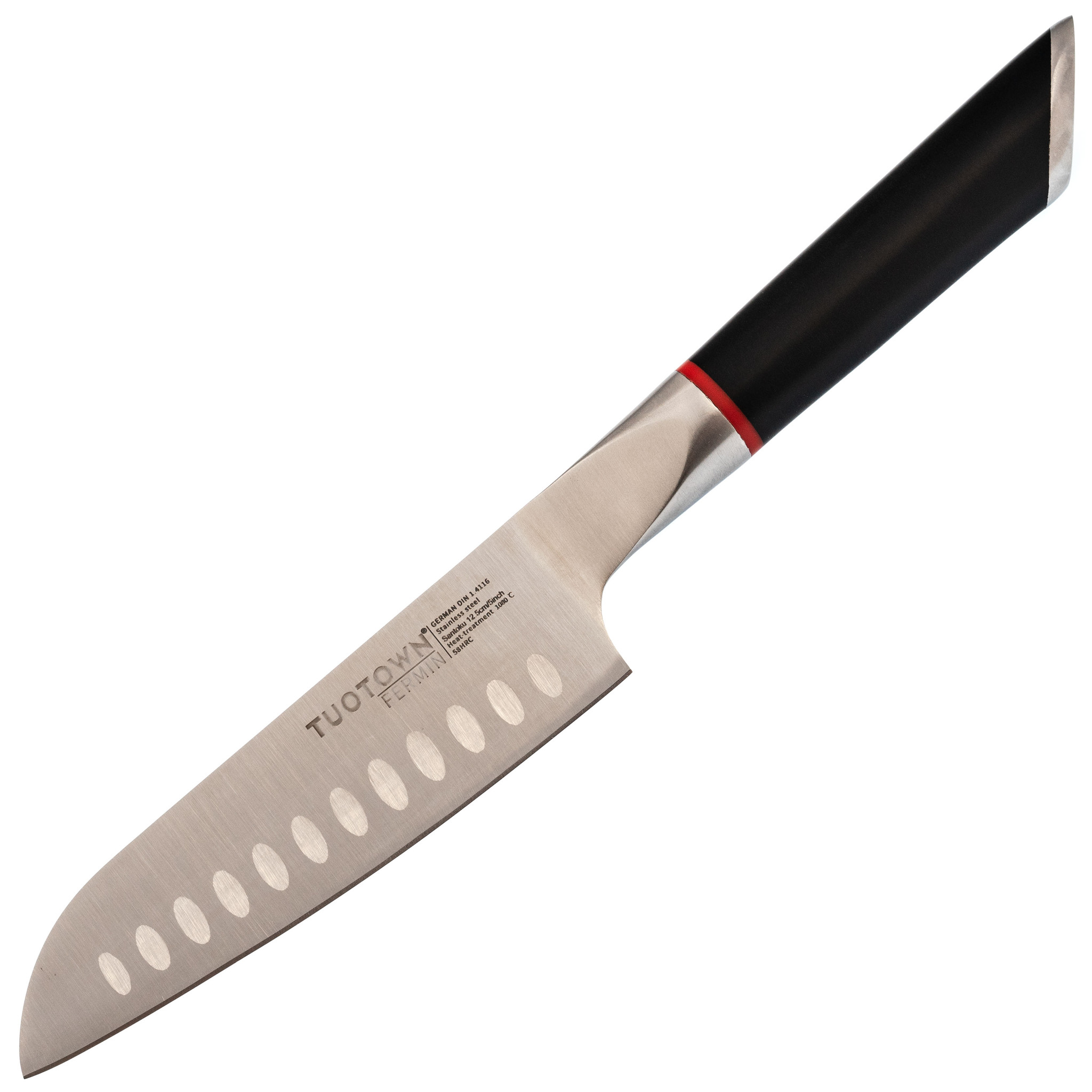 Кухонный нож Сантоку малый Tuotown, 120 мм