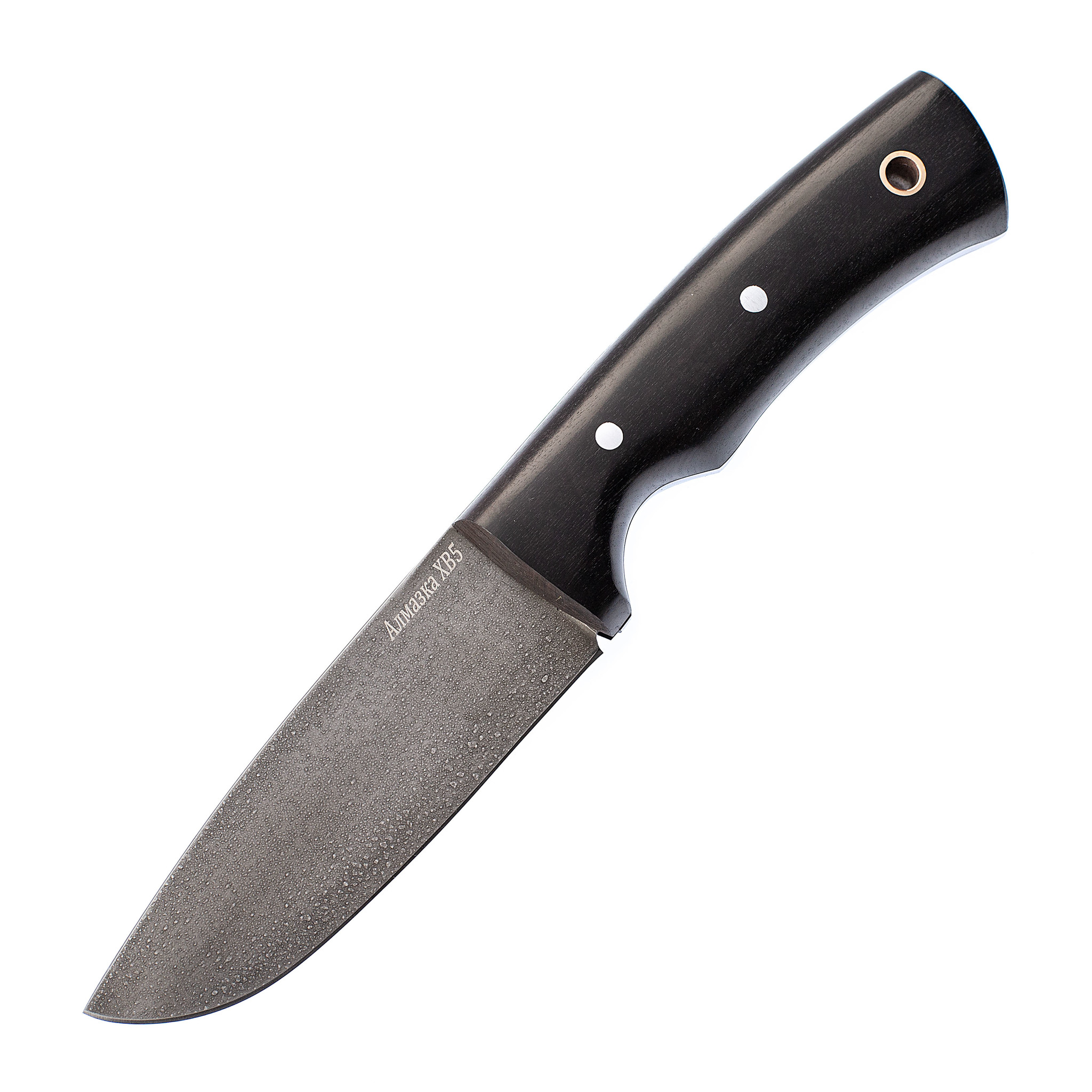 Нож туристический МТ-8,  черный, граб, алмазная сталь ХВ5
