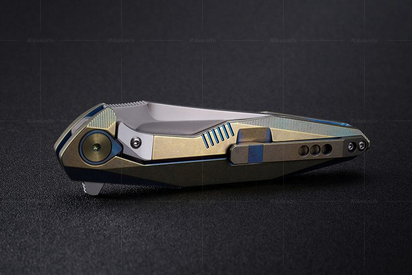 Нож складной 1508s Rikeknife, сталь M390, Titanium - фото 2
