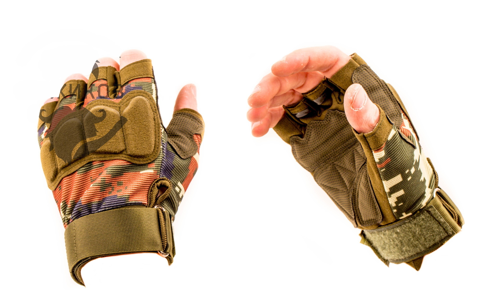 Тактические перчатки без пальцев Forest, размер L от Ножиков
