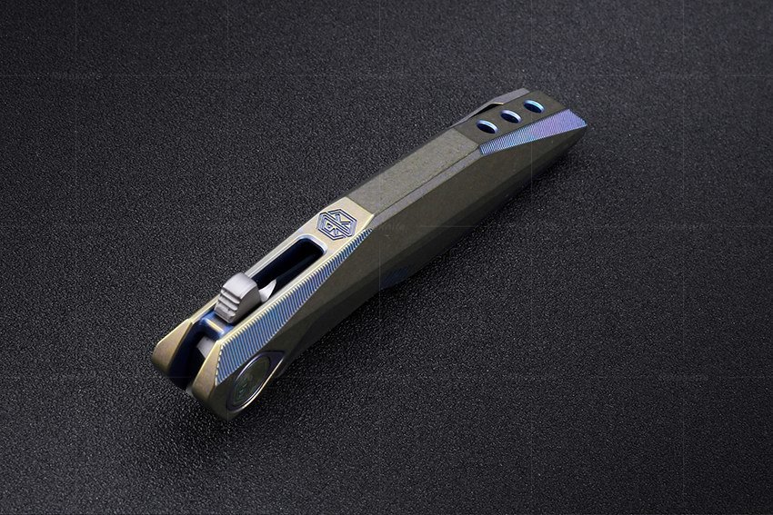 Нож складной 1508s Rikeknife, сталь M390, Titanium - фото 3