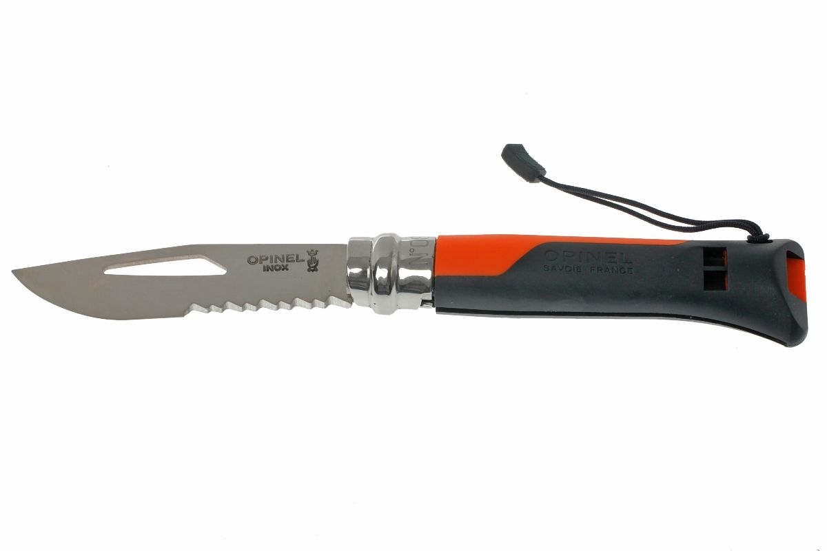 Нож складной Opinel №8 VRI OUTDOOR Orange, сталь Sandvik 12C27, рукоять термопластик, оранжевый, 001577 - фото 7