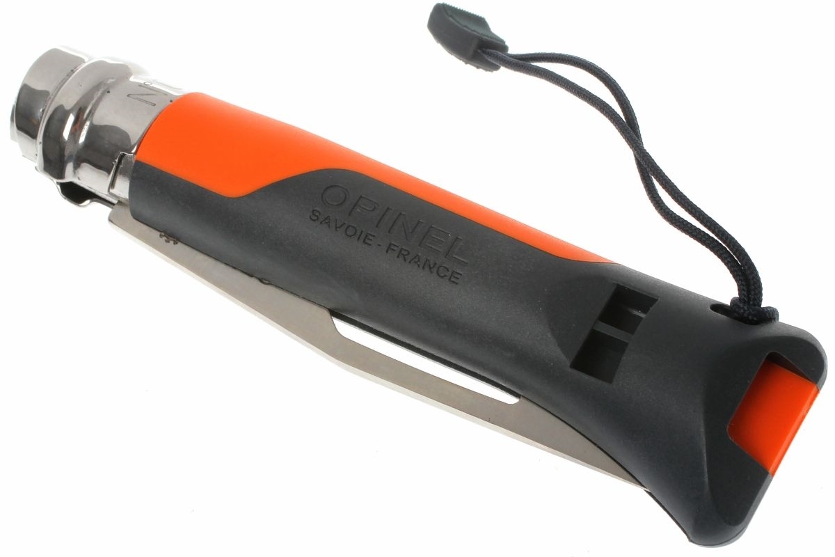 Нож складной Opinel №8 VRI OUTDOOR Orange, сталь Sandvik 12C27, рукоять термопластик, оранжевый, 001577 - фото 9