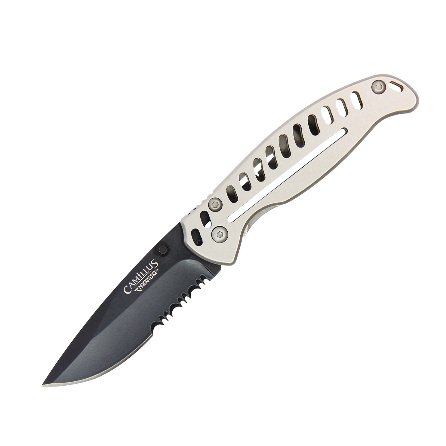 Нож складной Camillus EDC3, сталь AUS-8, рукоять нержавеющая сталь, серый от Ножиков