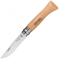 Фото Складной Нож Opinel Stainless steel №6, нержавеющая сталь Sandvik 12C27, бук, 000404, блистер