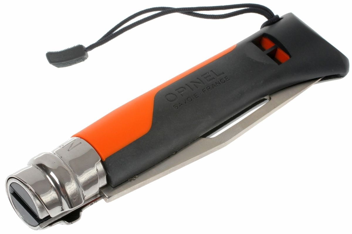 Нож складной Opinel №8 VRI OUTDOOR Orange, сталь Sandvik 12C27, рукоять термопластик, оранжевый, 001577 - фото 10
