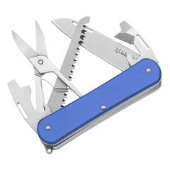 Фото Складной нож многофункциональный Fox Vulpis Large, сталь N690, рукоять алюминий, синий