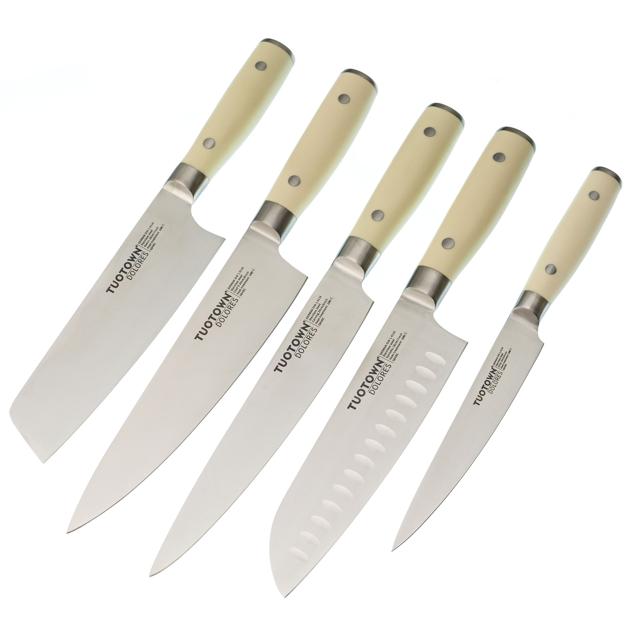 Набор из 5-ти кухонных ножей, Tuotown серия DOLORES