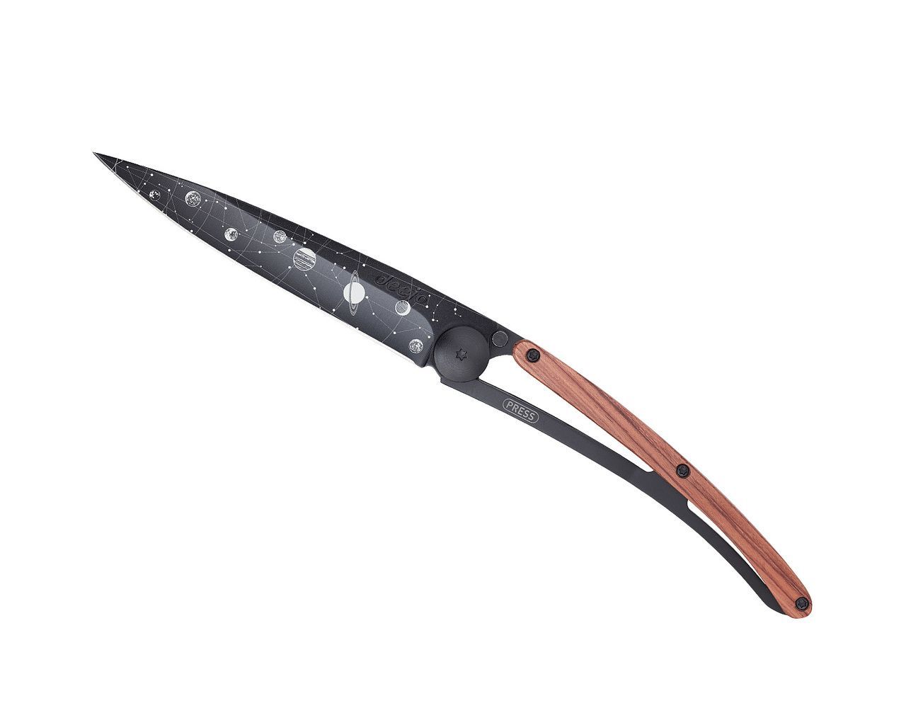 Складной нож Deejo Astro Black 37g, Coral wood - фото 2
