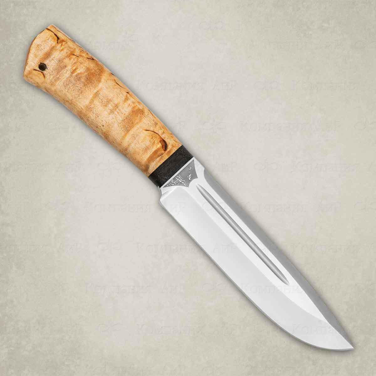 Нож разделочный АиР Селигер сталь Elmax рукоять карельская береза.