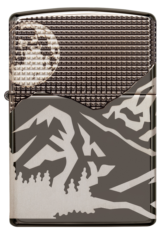 Зажигалка ZIPPO Armor™ High Polish Black Ice®, латунь/сталь,  38x13x57 мм - фото 3