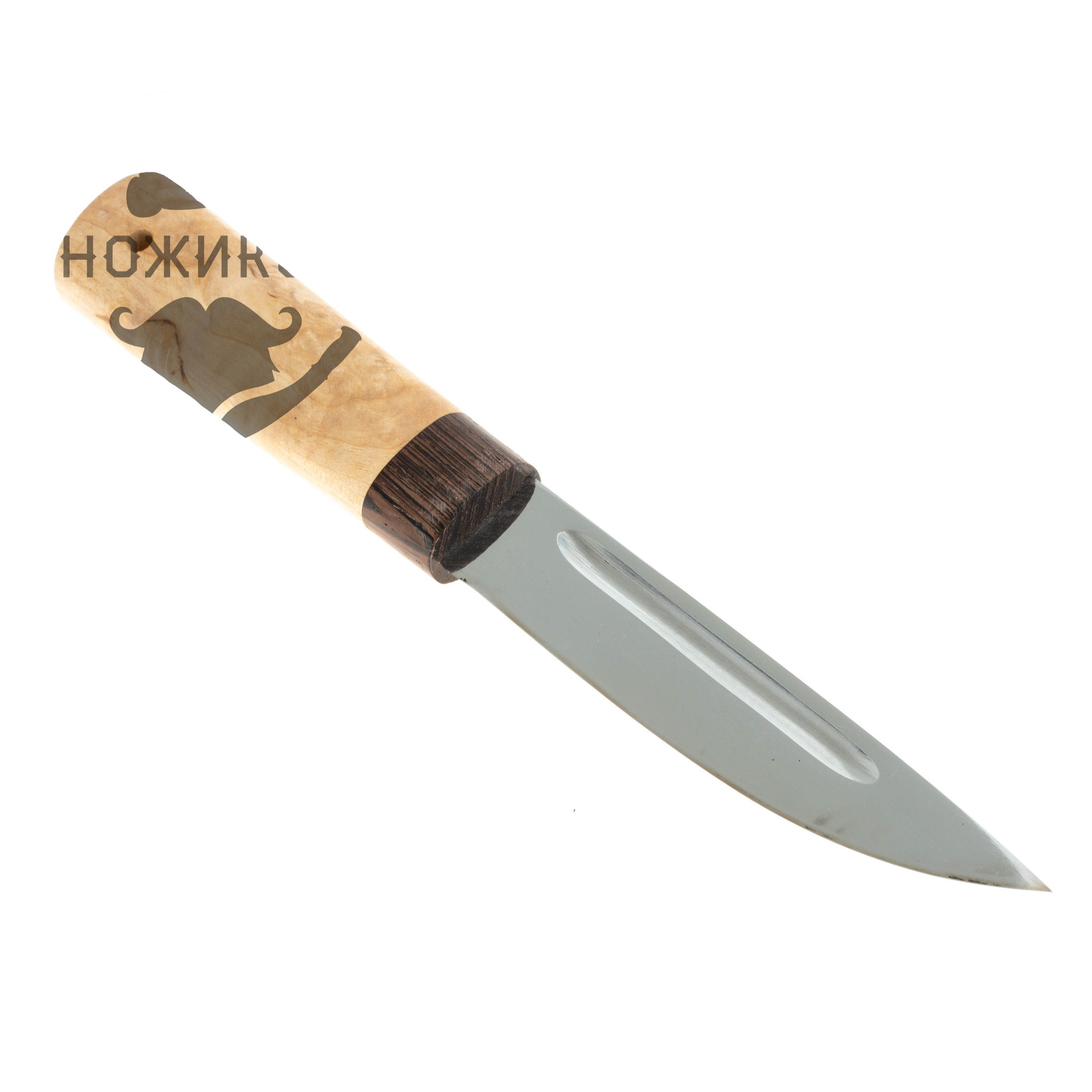 Нож Якутский Таежный 01, сталь 95Х18, рукоять карельская береза - фото 3