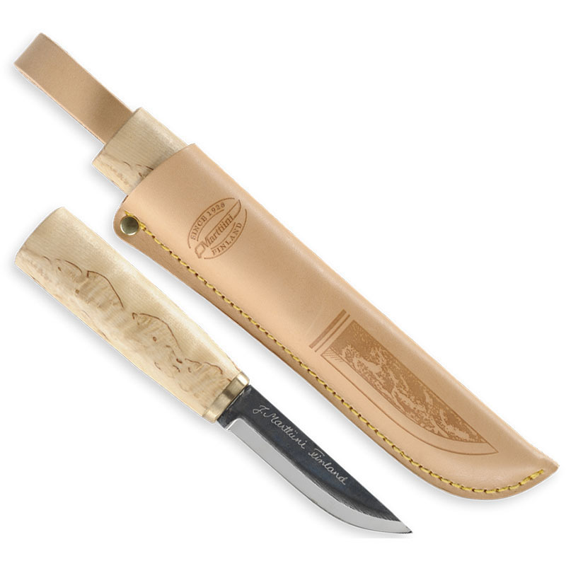 Нож финский Marttiini Carving Arctic, сталь X75Cr1, рукоять карельская береза - фото 3