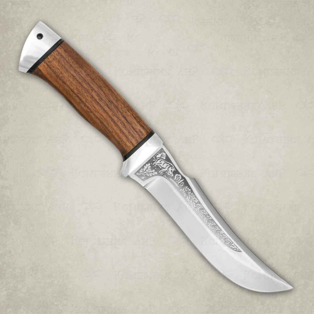 Нож Клык дерево сталь 110х18 М-ШД Аир.