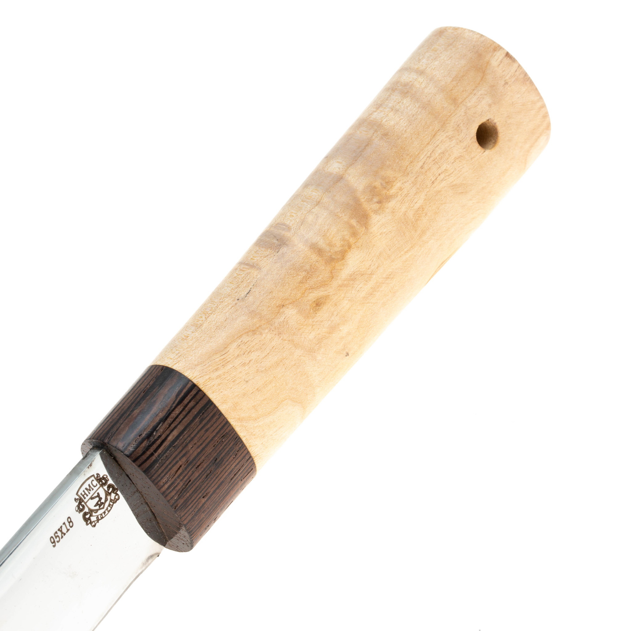 Нож Якутский Таежный 01, сталь 95Х18, рукоять карельская береза - фото 4