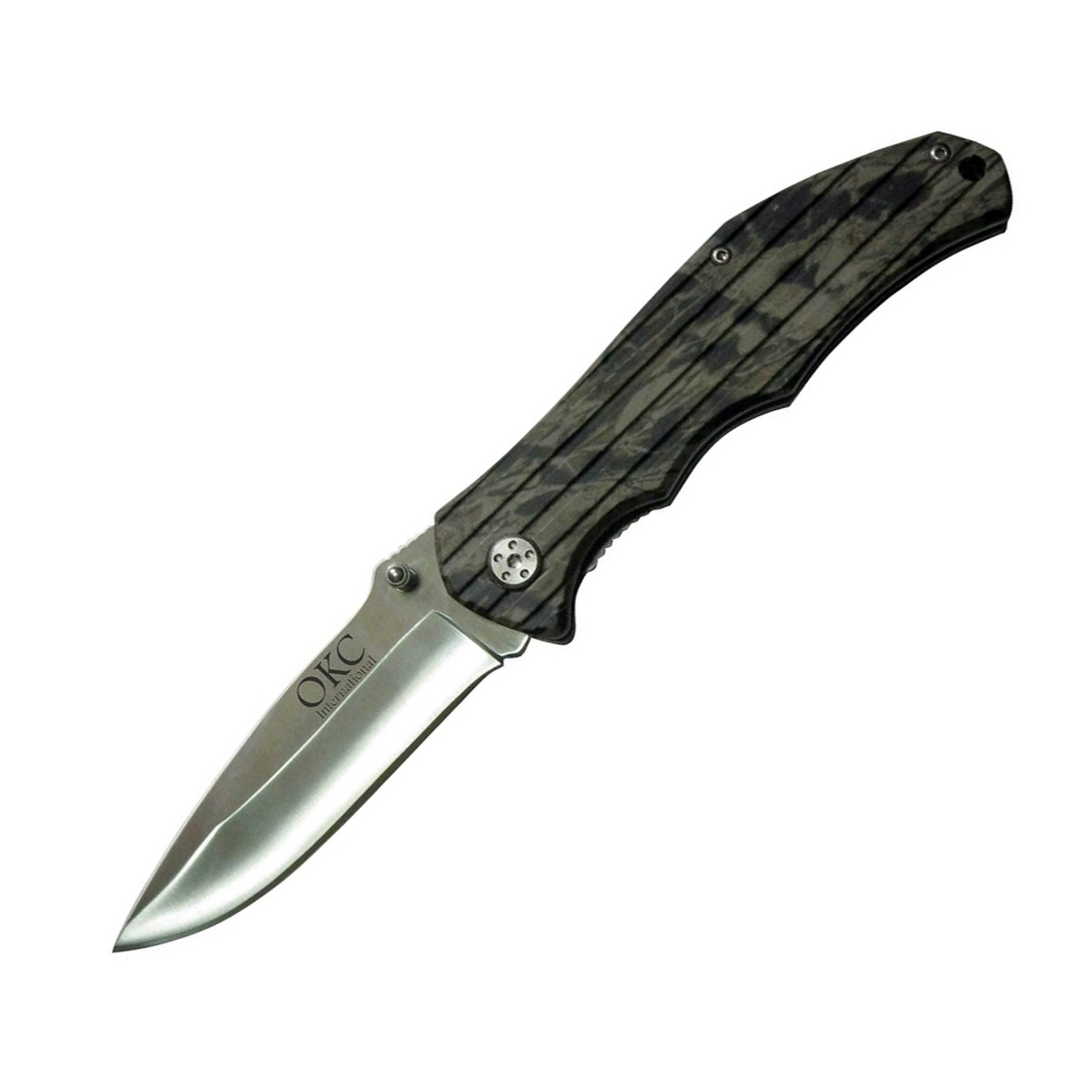 Нож складной Ontario, сталь 7Cr17MoV, рукоять термопластик GRN, камуфляж, Бренды, Ontario Knife Company