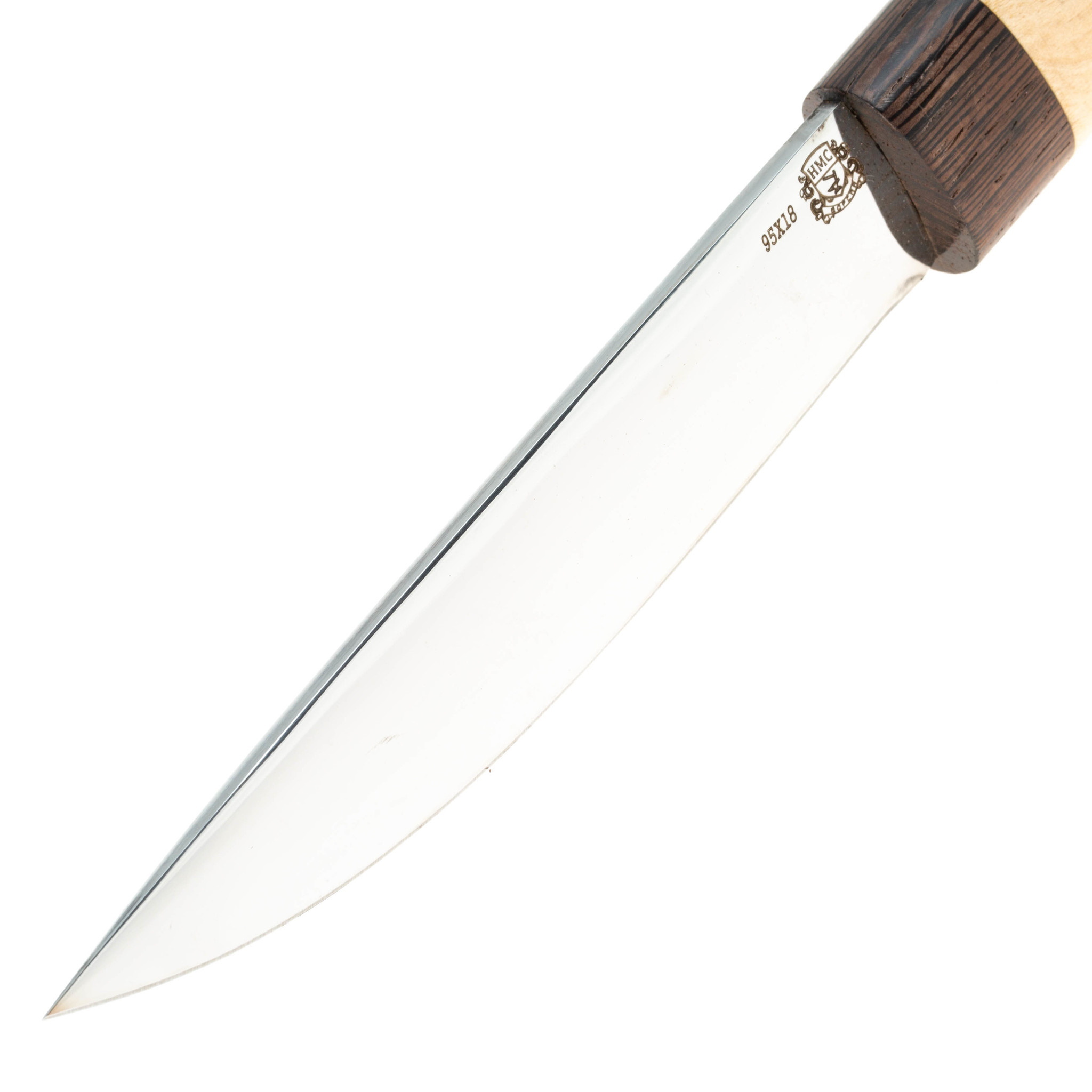 Нож Якутский Таежный 01, сталь 95Х18, рукоять карельская береза - фото 5