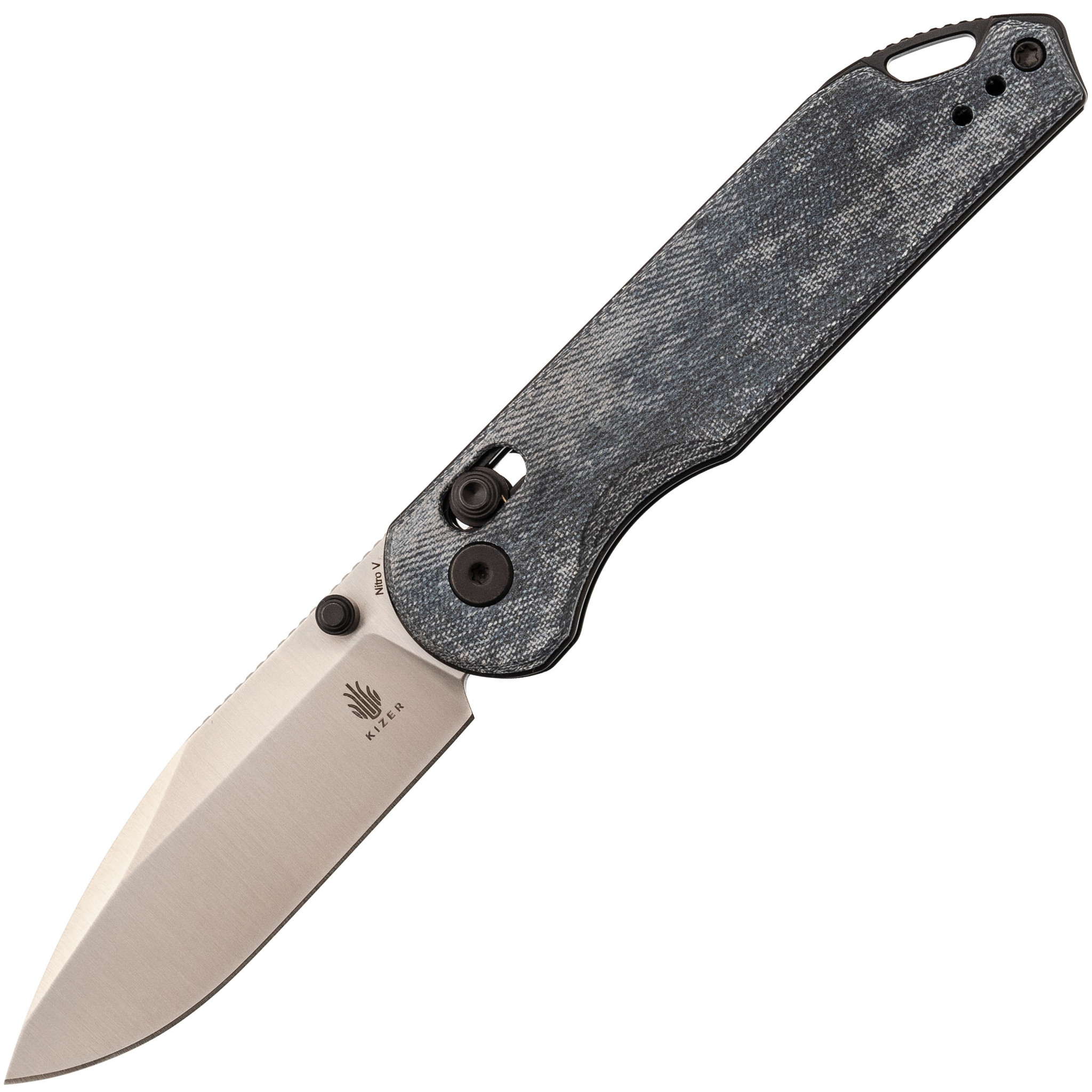 Складной нож Kizer Assassin, сталь Nitro-V, рукоять Denim Micarta