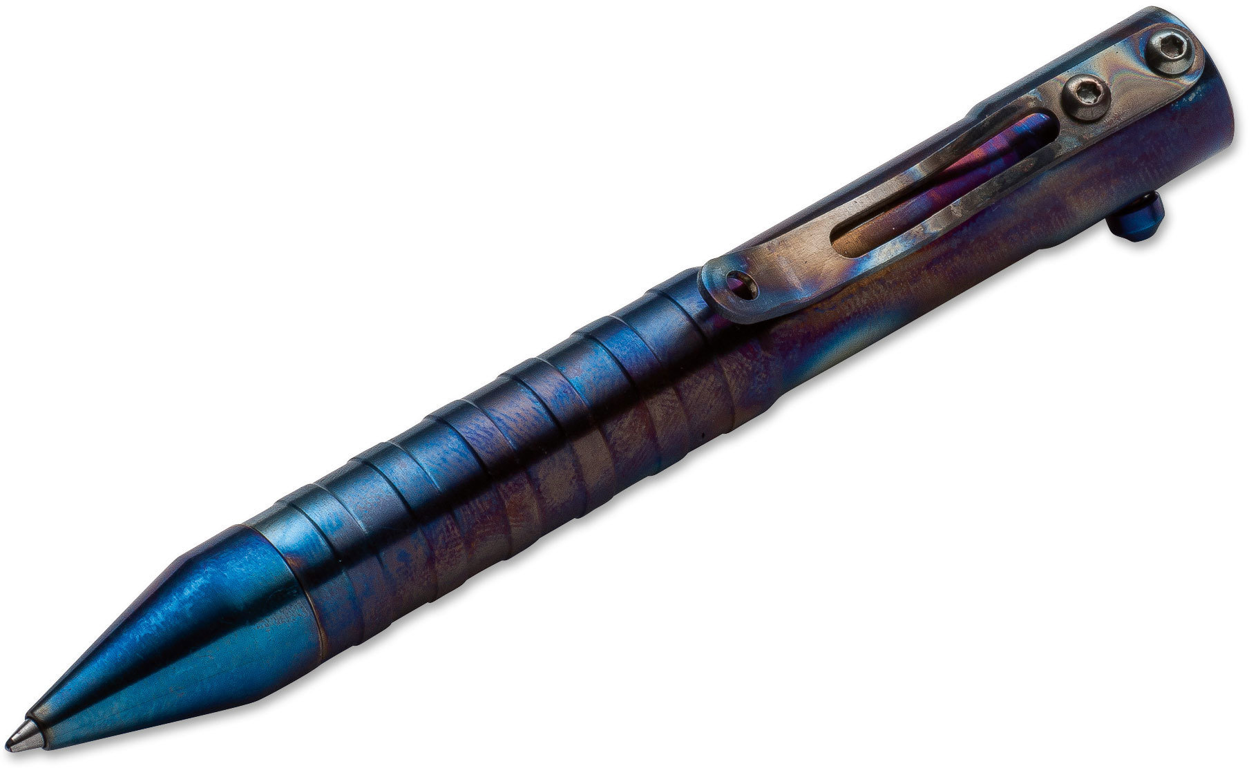 Тактическая ручка Cal .50 CID (Clip-Integrated-Design) Titanium Flame, Boker Plus 09BO074, градиент - фото 2