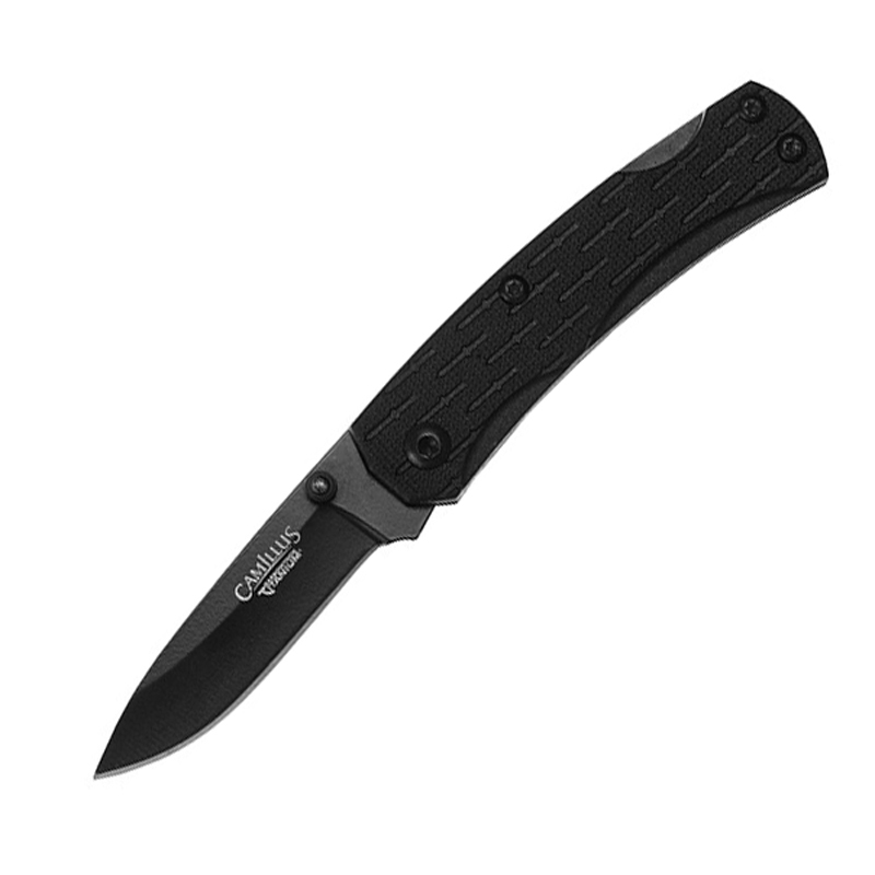 Нож с фиксированным клинком Camillus CamLite Mini Folding, сталь 440А, рукоять термопластик GRN, чёрный от Ножиков