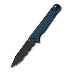 Фото Складной нож QSP Mamba, сталь D2, рукоять микарта синяя