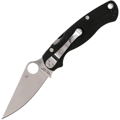 Фото Нож складной Para Military 2 Left Hand - Spyderco 81GPLE2, сталь CPM® S30V™ Satin Plain, рукоять стеклотекстолит G10, чёрный