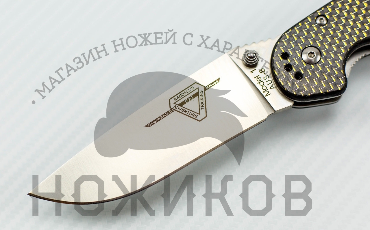 Складной нож Крыса 1, сталь AUS-8, карбон черный - фото 3