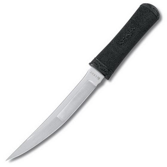 Нож с фиксированным клинком CRKT Hissatsu 2907, сталь 440A, рукоять пластик/резина - фото 1