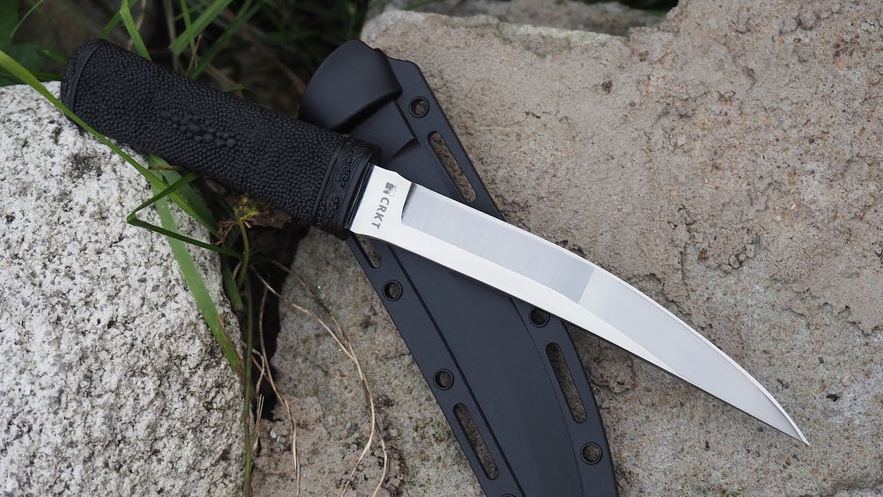 Нож с фиксированным клинком CRKT Hissatsu 2907, сталь 440A, рукоять пластик/резина от Ножиков