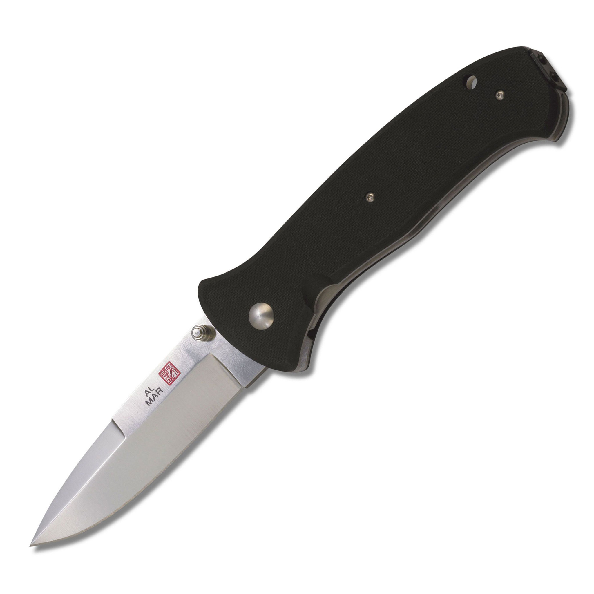 Нож складной Al Mar Mini Sere 2000™, сталь VG-10 Satin finish, рукоять стеклотекстолит G-10 нож складной al mar eagle heavy duty™ сталь aus 8 talon рукоять стеклотекстолит g 10