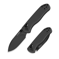 Фото Складной нож Kizer Drop Bear 2 Drop Point black сталь Nitro-V, рукоять Black Aluminium