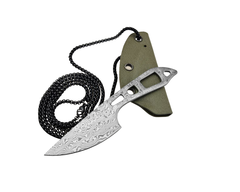 Фото Шейный нож TUOTOWN 140305G, сталь VG-10 в обкладках из дамаска