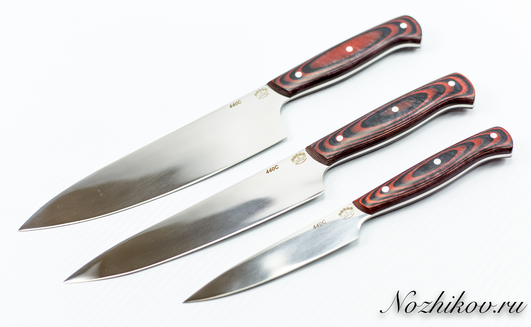  ножей для кухни, сталь 440С ручка микарта, zav_kuh1 по цене 14500 .
