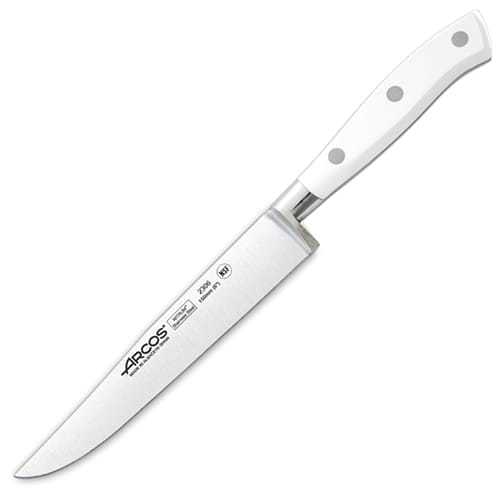 Универсальный кухонный нож Arcos Riviera Blanca 15 см, сталь X50CrMoV15, рукоять ацетальная смола нож кухонный для сыра 14 5 см riviera blanca