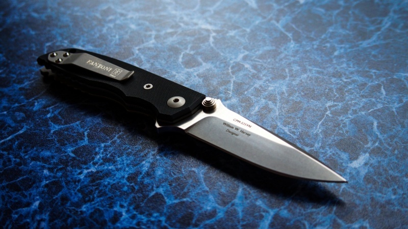 Нож складной HB03 Medium, Black Handle, Crucible CPM® S35VN, William (Bill) Harsey Design 9.2 см. от Ножиков