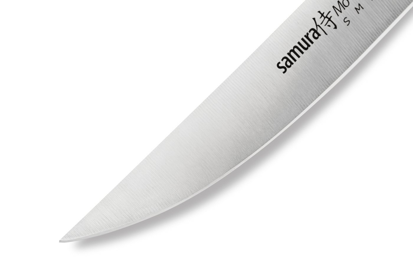 фото Нож кухонный "samura mo-v" для стейка - sm-0031, сталь aus-8, рукоять g10, 120 мм