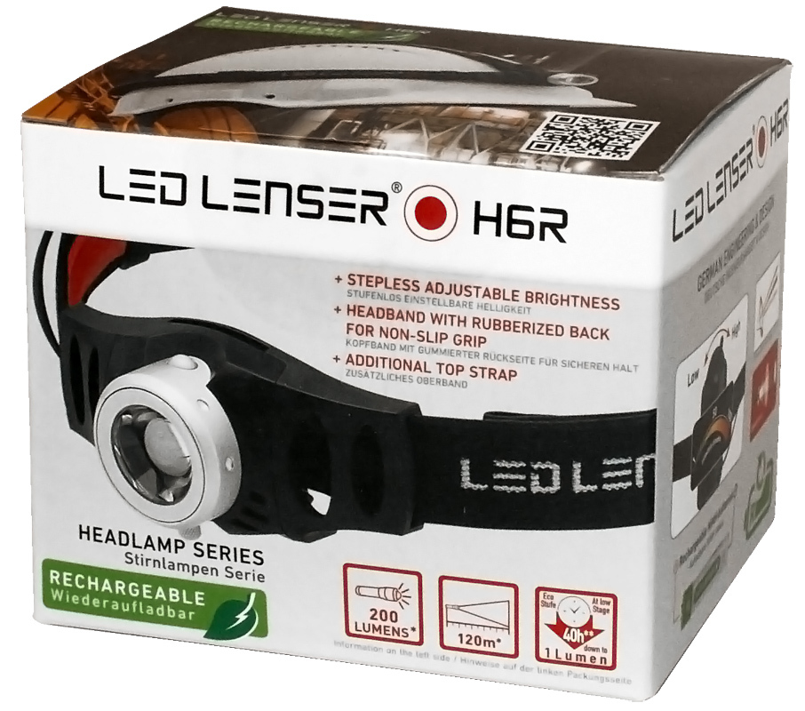 Фонарь светодиодный налобный LED Lenser H6R, 200 лм., аккумулятор от Ножиков